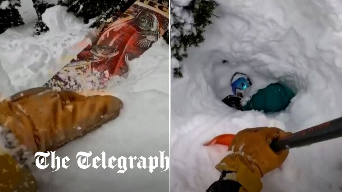 Eine zufällige Begegnung half dabei, das Leben eines Snowboarders zu retten, nachdem ein Skifahrer ihn fußtief im Schnee begraben gefunden hatte. Francis Zuber war im Skigebiet Mt. Baker in Washington, USA, unterwegs, als er ein umgedrehtes Brett sah, das aus dem Schnee ragte. Aufnahmen von Zubers Bodycam zeigen, wie er fragt, ob es dem Mann gut geht, während er mit seinen Händen und einer Notschaufel einen Tunnel durch den Schnee gräbt und ihn befreit. Herr Zuber hat das Video mit der Warnung in den sozialen Medien gepostet: „Baumbrunnen sind echt (…) Ich bin dankbar, dass ich gerade genug wusste, um &hellip;