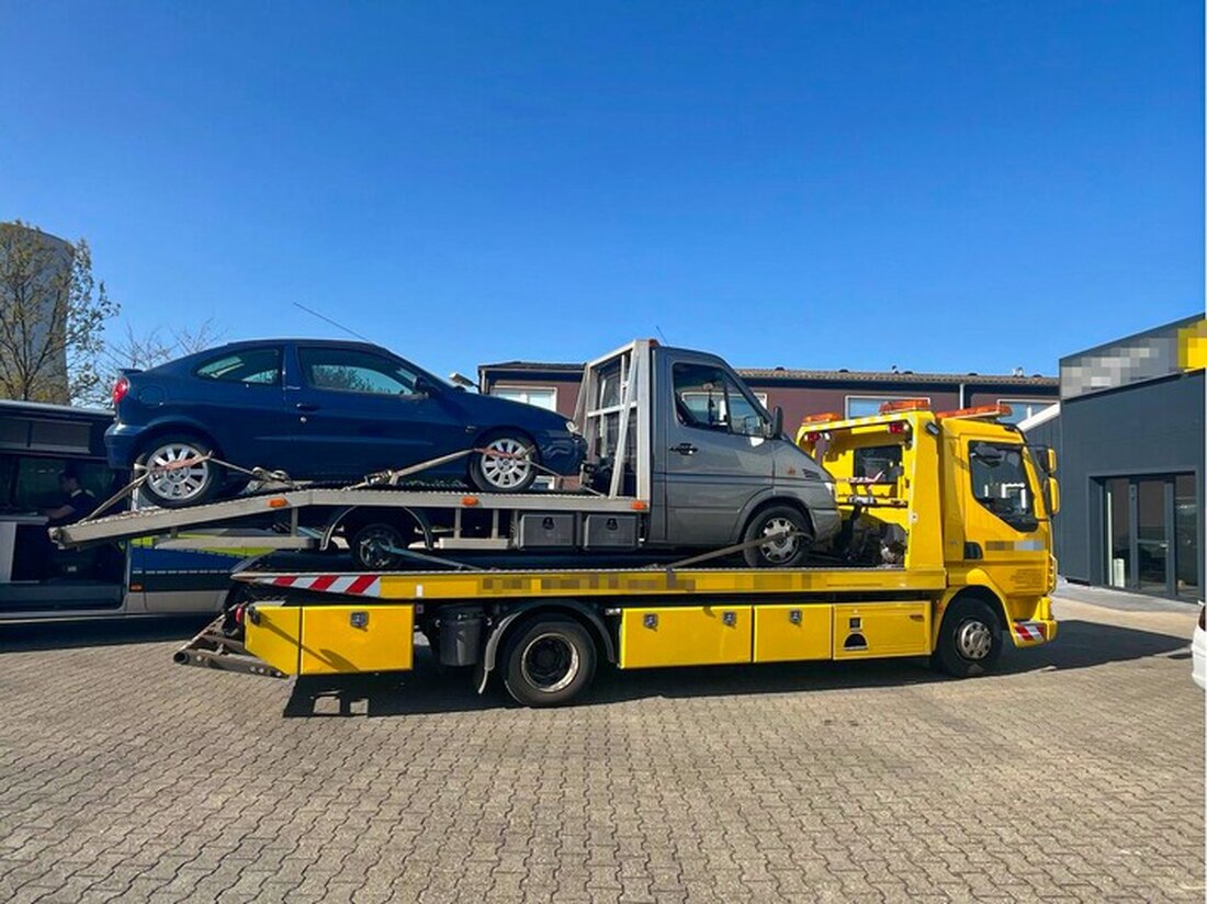 Ein 44-jähriger Fahrer ohne gültige Fahrerlaubnis wurde in Herne erwischt, als er mit einem Abschlepper einen anderen Abschlepper abtransportierte.