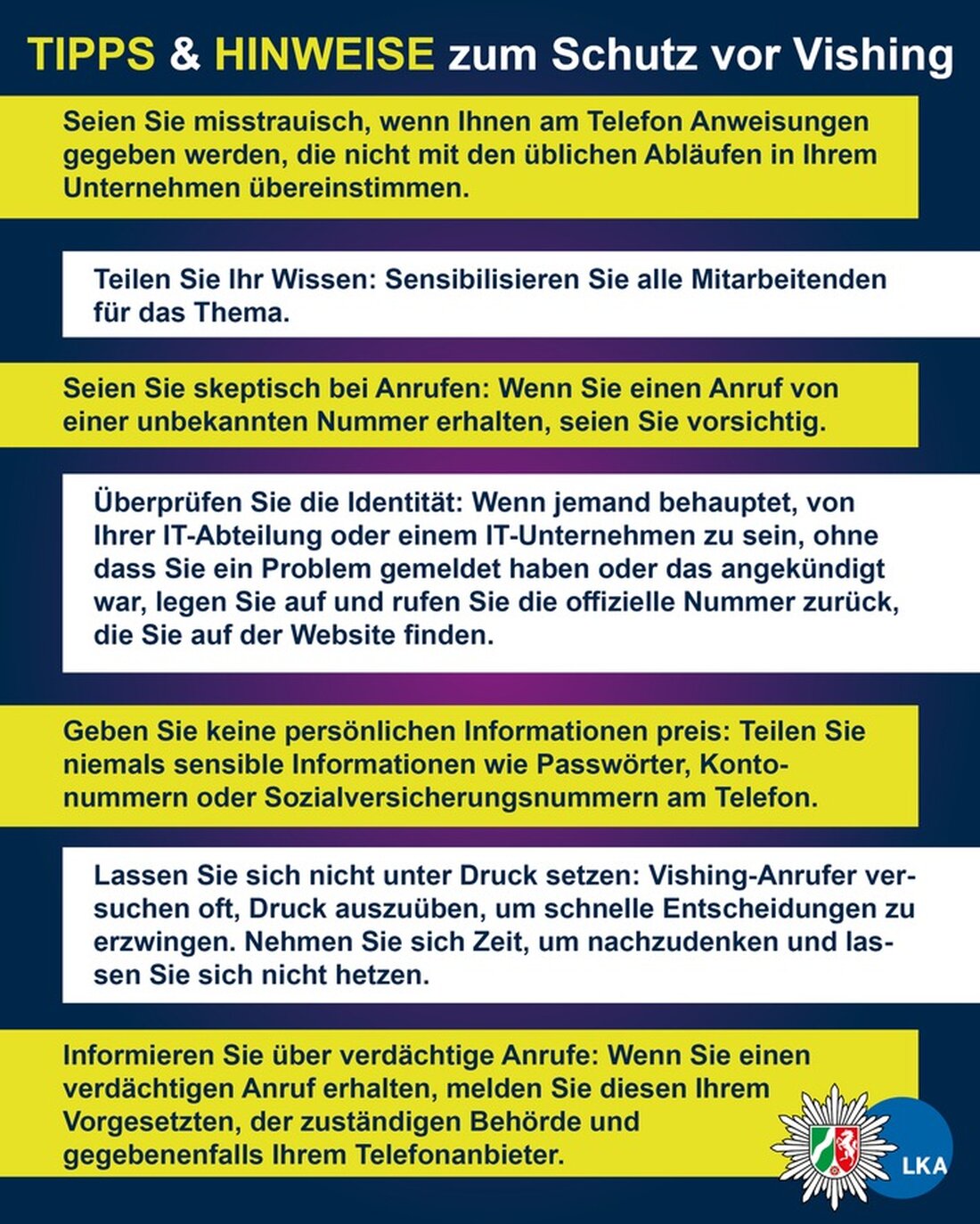 Das LKA NRW warnt vor Vishing-Angriffen auf Unternehmen. Schützen Sie sich vor Betrügern am Telefon mit wichtigen Tipps.