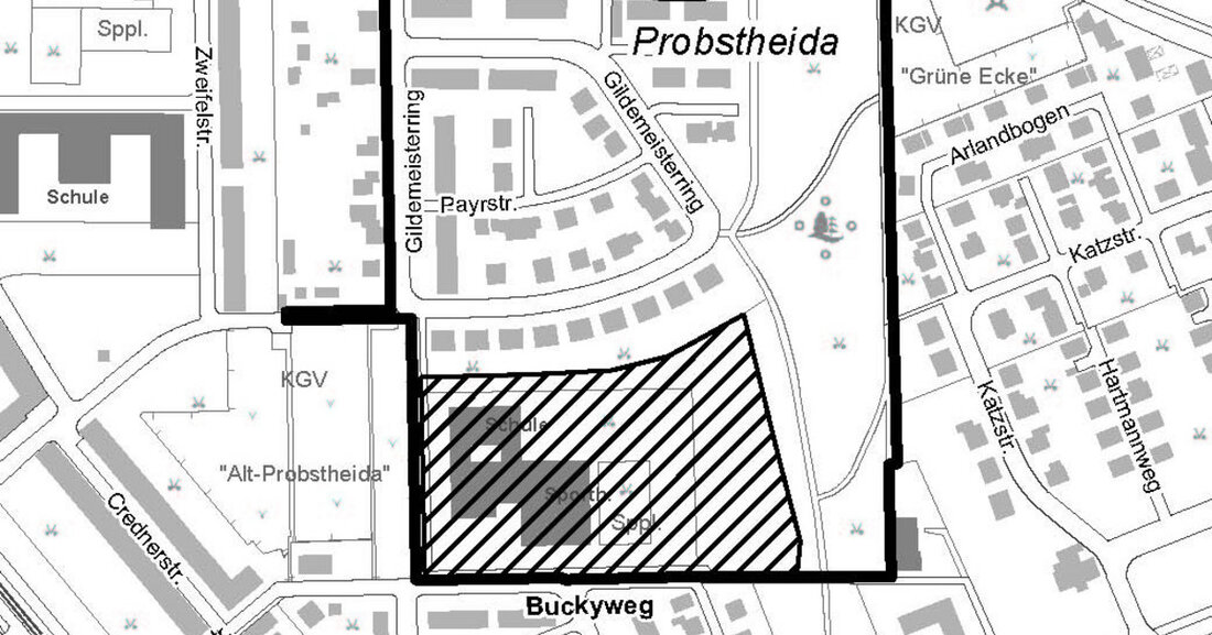 Bebauungsplan Nr. 197 Curschmannstraße Nord, 1. Änderung, Leipzig-Südost Zur Errichtung einer Kindertagesstätte in Probstheida ist eine Änderung des Bebauungsplans erforderlich. Der Entwurf der 1. Änderung wurde veröffentlicht und es können bis zum 17. November 2023 Stellungnahmen abgegeben werden. Öffentliche Auslegung des Planentwurfs Der Bebauungsplan Nr. 197 „Curschmannstraße Nord“, 1. Änderung soll im beschleunigten Verfahren ohne Durchführung einer Umweltprüfung aufgestellt werden. Zurzeit läuft die öffentliche Auslegung des Satzungsentwurfs. Die Entscheidung zur öffentlichen Auslegung des Planentwurfs wurde am 04. September 2023 in der Dienstberatung des Oberbürgermeisters getroffen. Anschließend wurde die Information im Fachausschuss für Stadtentwicklung und Bau veröffentlicht. Der Planentwurf kann im …