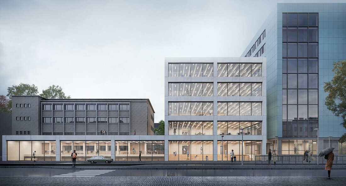 Am Karlsruher Institut für Technologie entsteht auf dem Gelände des ehemaligen Hörsaals Nusselt das neue Lern- und Anwendungszentrum für Mechatronik. Das Energiekonzept umfasst eine Photovoltaikanlage und eine Gebäudehülle in Passivhausqualität. Staatssekretär für Finanzen Gisela Splett hat zusammen mit dem Ministerialdirektor im Ministerium für Wissenschaft, Forschung und Kunst, Dr. Hans J. Reiter, legte den Grundstein für den Neubau der Lern- und Anwendungszentrum (LAZ) Bei der Karlsruher Institut für Technologie (KIT) platziert. Finanzstaatssekretärin Gisela Splett sagte: „Der Neubau des Lern- und Anwendungszentrums am KIT am Standort des ehemaligen Hörsaals Nusselt wird energetisch vorbildlich sein. Die Gebäudehülle wird in Passivhausqualität erstellt, ein Photovoltaikanlage …