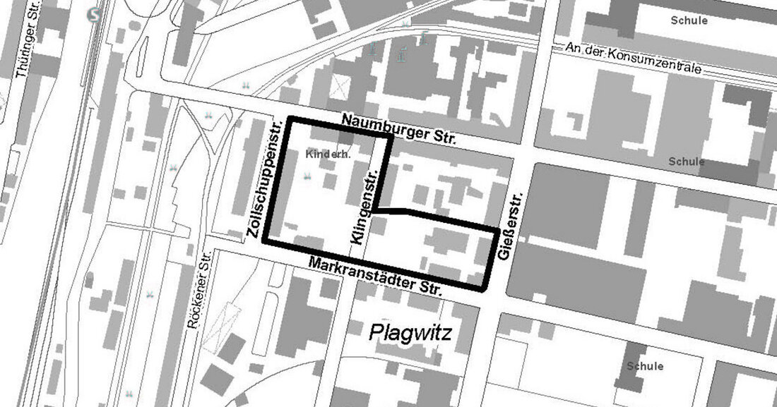 Frühzeitige Beteiligung der Öffentlichkeit Zum Bebauungsplan Nr. 477 „Wohnquartiere östlich der Zollschuppenstraße“ wird die frühzeitige Beteiligung der Öffentlichkeit nach §3 Abs. 1 des Baugesetzbuches (BauGB) durchgeführt. Das Plangebiet befindet sich in Leipzig Südwest, im Ortsteil Plagwitz zwischen Naumburger Straße, Gießerstraße, Markranstädter Straße und Zollschuppenstraße (siehe Karte). Mit der Aufstellung des Bebauungsplanes sollen die planungsrechtlichen Grundlagen dafür geschaffen werden, die bereits bestehenden Grünstrukturen zu sichern und einer aktuell nach §34 BauGB potenziell möglichen Flächenversiegelung vorzubeugen. Planeinsicht vom 26.09.2023 bis 16.10.2023 Zur Unterrichtung der Öffentlichkeit werden die Unterlagen zum Vorentwurf des Bebauungsplans vom 26.09.2023 bis zum 16.10.2023 gezeigt. Ort und Sprechzeiten Stadtplanungsamt …