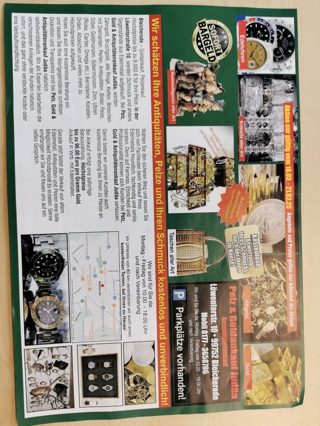 Die Landespolizei Nordhausen warnt vor einer neuen Betrugsmasche, bei der Senioren beim Verkauf von Jacken Gold verlieren.