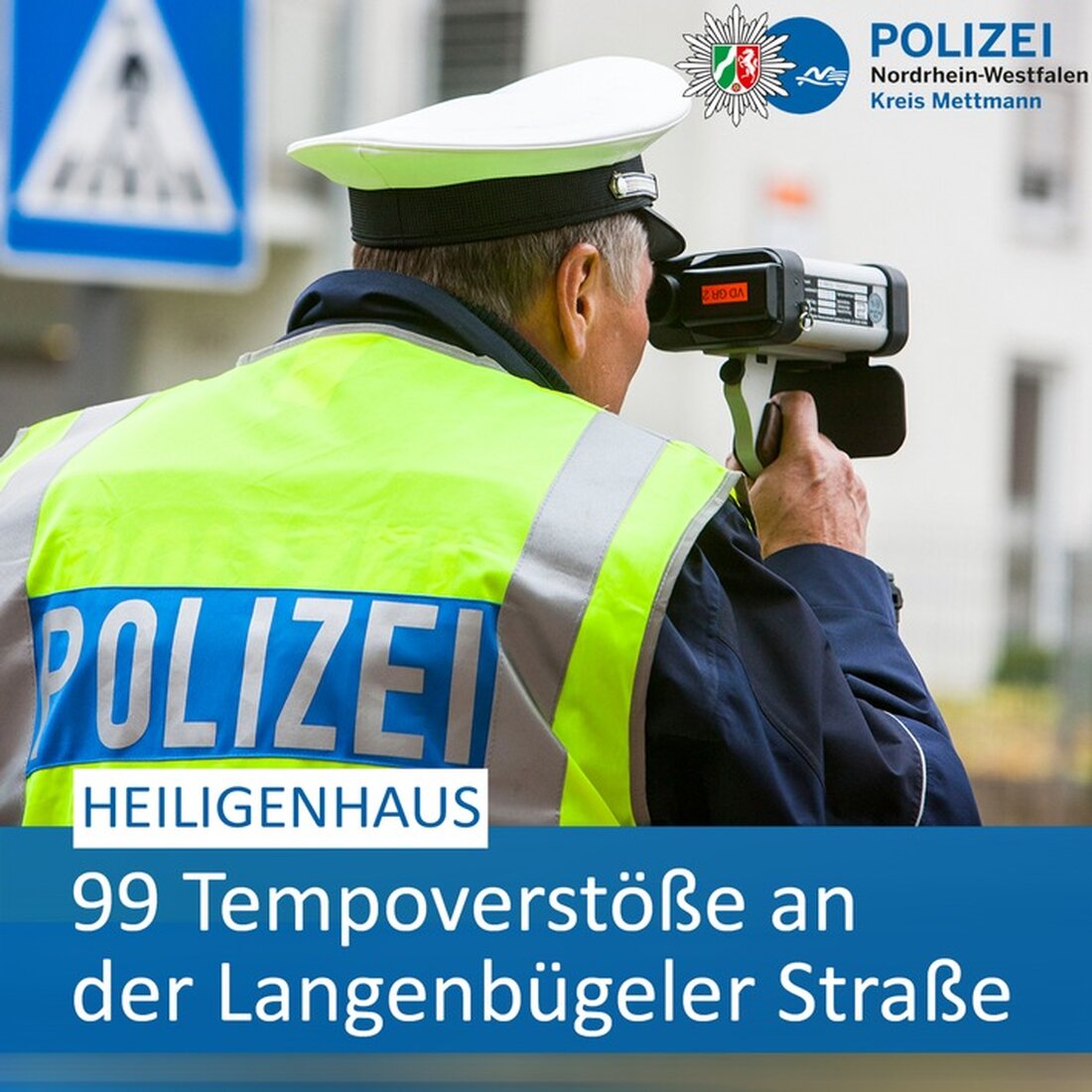 Polizei Mettmann kontrollierte am 4. April in Heiligenhaus und stellte 99 Geschwindigkeitsverstöße fest. Sicherheit im Verkehr bleibt Priorität.