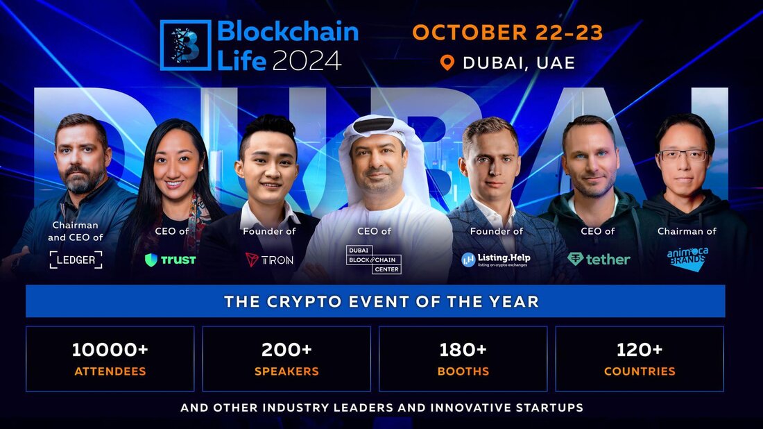 Vom 22. bis 23. Oktober findet in Dubai das legendäre Blockchain Life 2024-Forum statt. Über 10.000 Teilnehmer aus 120 Ländern kommen zum Krypto-Event des Jahres zusammen, um am Vorabend des Bull Run 2025 Insiderinformationen auszutauschen. Hochkarätige Redner liefern fachkundige Marktanalysen und legen damit den Grundstein für das Wachstum des Marktes. Zu den bestätigten Zahlen gehören: CEO Tether – Paolo Ardoino Mitbegründer von Animoca Brands – Yat Siu CEO Ledger – Pascal Gauthier CEO Cardano Foundation – Frederik Gregaard CEO Dubai Blockchain Center – Dr. Marwan Alzarouni Mitbegründer der Litecoin Foundation – Xinxi Wang CEO Vechain – Sunny Lu CEO der …