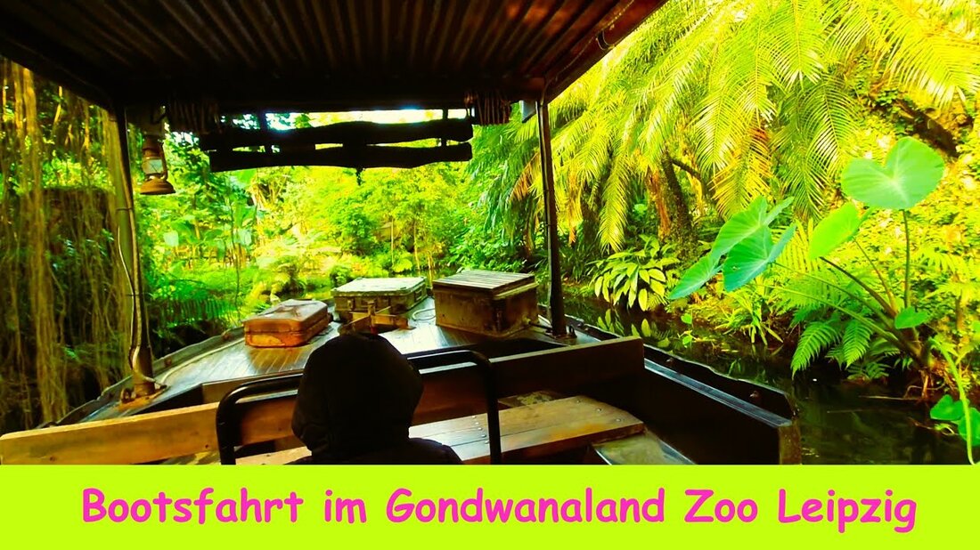 Bootsfahrt im Gondwanaland Zoo Leipzig mit Kindern. Youtube-Link