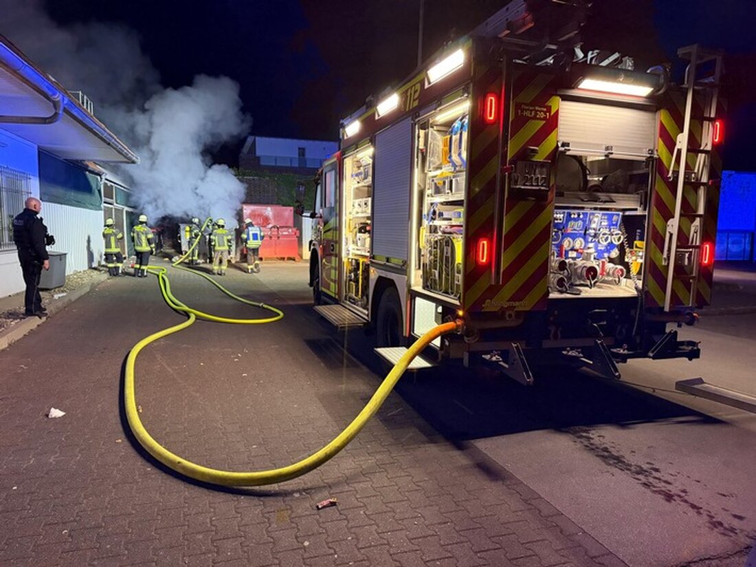 Am 29.03.2025 eilte die Freiwillige Feuerwehr Werne zu einem brennenden Abfallcontainer an der Alten Münsterstraße.