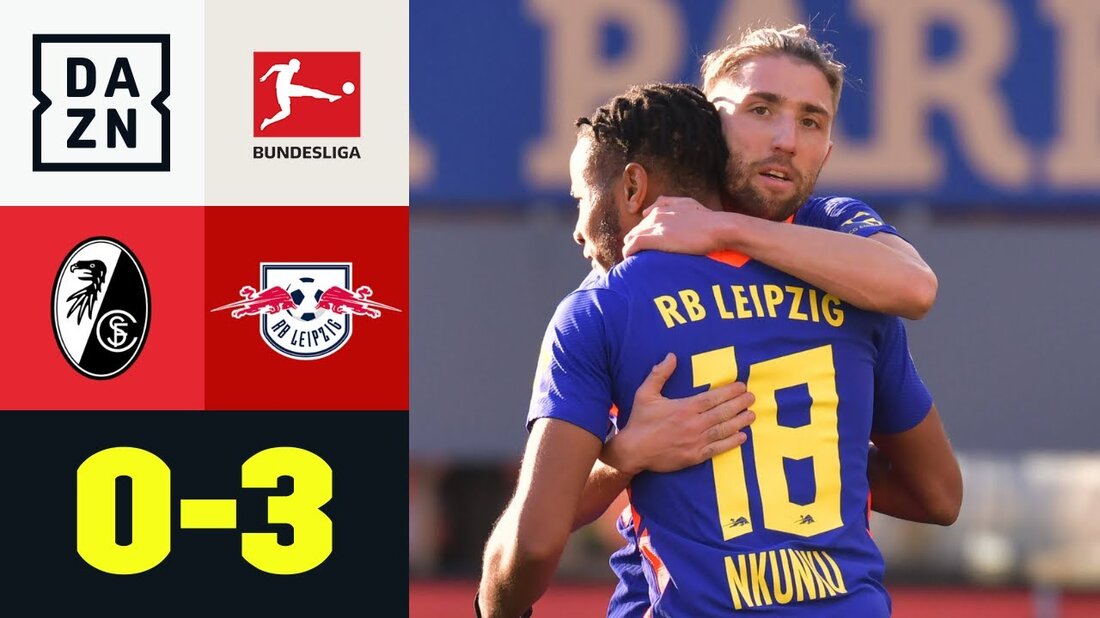 RB Leipzig wird am 24. Spieltag den SC Freiburg besuchen. Kurz vor der Pause übernehmen die Gäste dank Christopher Nkunku die Führung. In der zweiten Hälfte erhöhte Alexander Sörloth für die Bullen. Emil Forsberg schafft das 3: 0-Endergebnis. Mit dem Sieg bleiben die Leipziger nahe am Tabellenführer Bayern München, nur zwei Punkte dahinter. ►Sichern Sie sich Ihren kostenlosen Monat: http://bit.ly/DAZNerleben ►Das DAZN-Programm: http://bit.ly/2uFkulD ►DAZN auch auf Facebook: https://bit.ly/2lUGipo +++ Der beste Fußball Highlights aus allen Wettbewerben auf YouTube +++ ► Abonnieren Sie die DAZN UEFA Champions League auf YouTube: https://bit.ly/2WL75qD ► Abonnieren Sie die DAZN UEFA Europa League auf YouTube: …