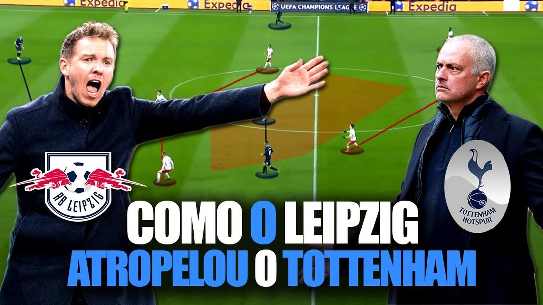 Essa é a análise de como o RB Leipzig atropelou o Tottenham. O que será que aconteceu com o Tottenham de José Mourinho? Como foi o comportamento do RB Leipzig von Julian Nagelsmann? Resolvi fazer essa análise tática para entendermos melhor alguns pontos que levaram a essa vitória tão expressiva. Grande abraço a todos e até o próximo vídeo! —– Quer aprender TODAS als táticas de futebol? PREVER como uma partida vai se desenrolar? Conheça o Curso de Análise Tática: https://futebolcursos.com/ Aprenda o modelo DRAF e comece a ver futebol com outros olhos! —– Quer mais conteúdo exklusiv? ★ Blog: …