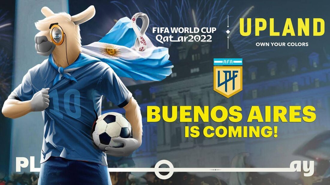 Buenos Aires, Argentinien, 22. Dezember 2022, Kettendraht -Die strategische Partnerschaft wird es AFA ermöglichen, die Fans mit einem besseren Verständnis dafür zu begeistern, wie das Metaversum funktioniert, wie man beitragen und davon profitieren kann, während es gleichzeitig das Engagement der Fans erweitert und Fans mit den Teams und Spielern verbindet, die sie bewundern -Die Partnerschaft stellt die erste argentinische Fußballpräsenz im Metaversum dar und das erste Mal, dass Upland Fans exklusives In-Game-Videomaterial anbietet Der argentinische Fußballverband (AFA), Weltmeister der FIFA Fussball-Weltmeisterschaft Katar 2022™ und Uplandme, Inc. Die führende Metaverse-Plattform für die Abbildung der realen Welt, die bereits mehr als 3 …