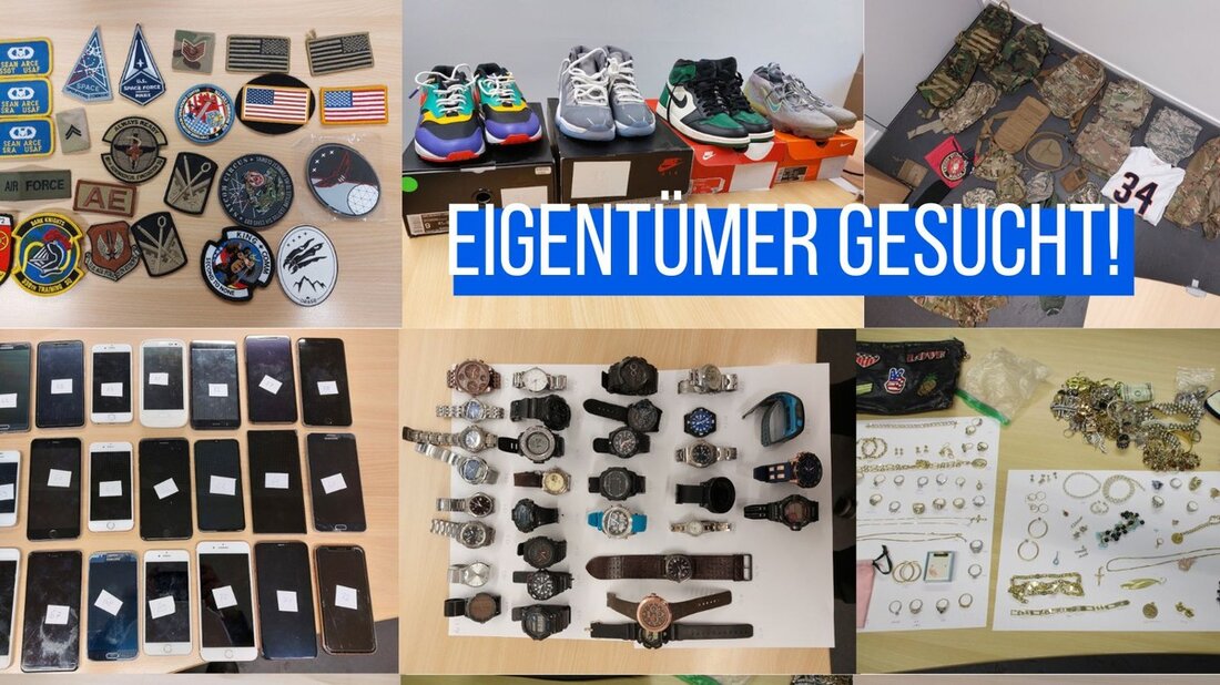 Das Polizeipräsidium Westpfalz sucht Eigentümer von sichergestellten Wertgegenständen, die möglicherweise aus Diebstählen stammen. Hinweise erbeten.