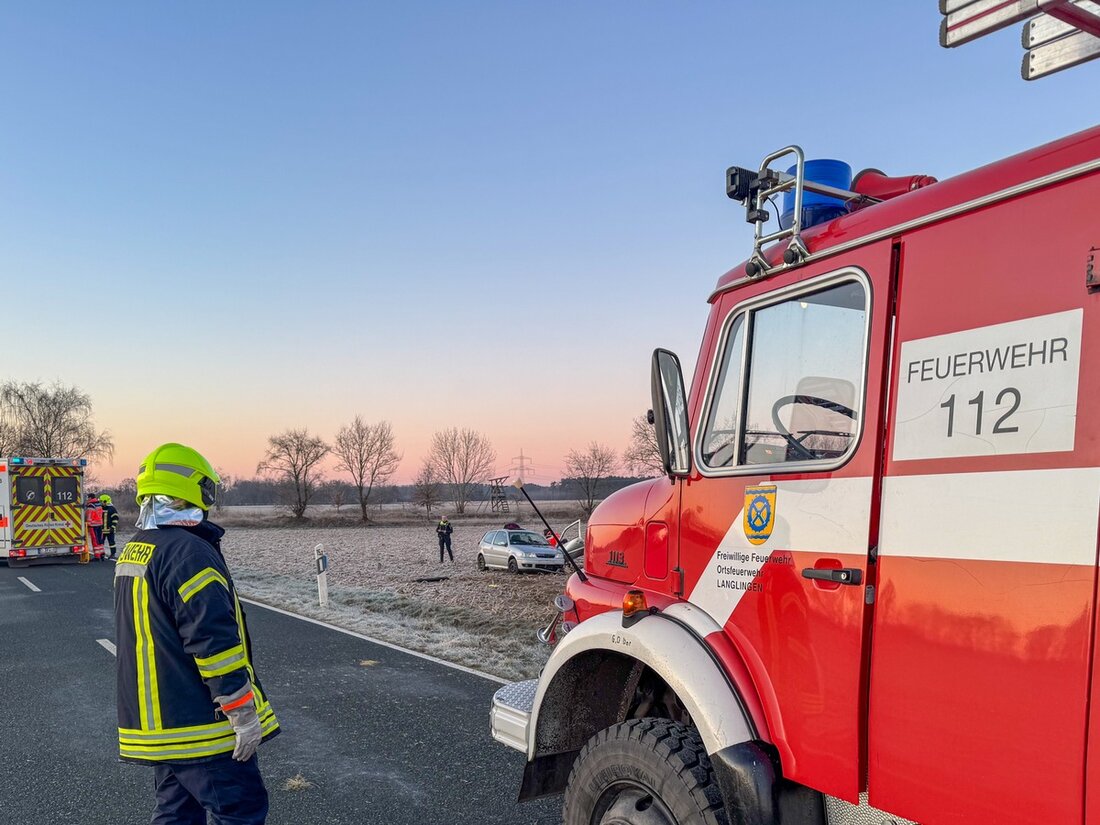 Am 18. Februar 2025 überschlug sich ein Pkw auf der K50 zwischen Langlingen und Flettmar. Einsatzkräfte der Feuerwehr Flotwedel und Rettungsdienst eilten zur Hilfe.