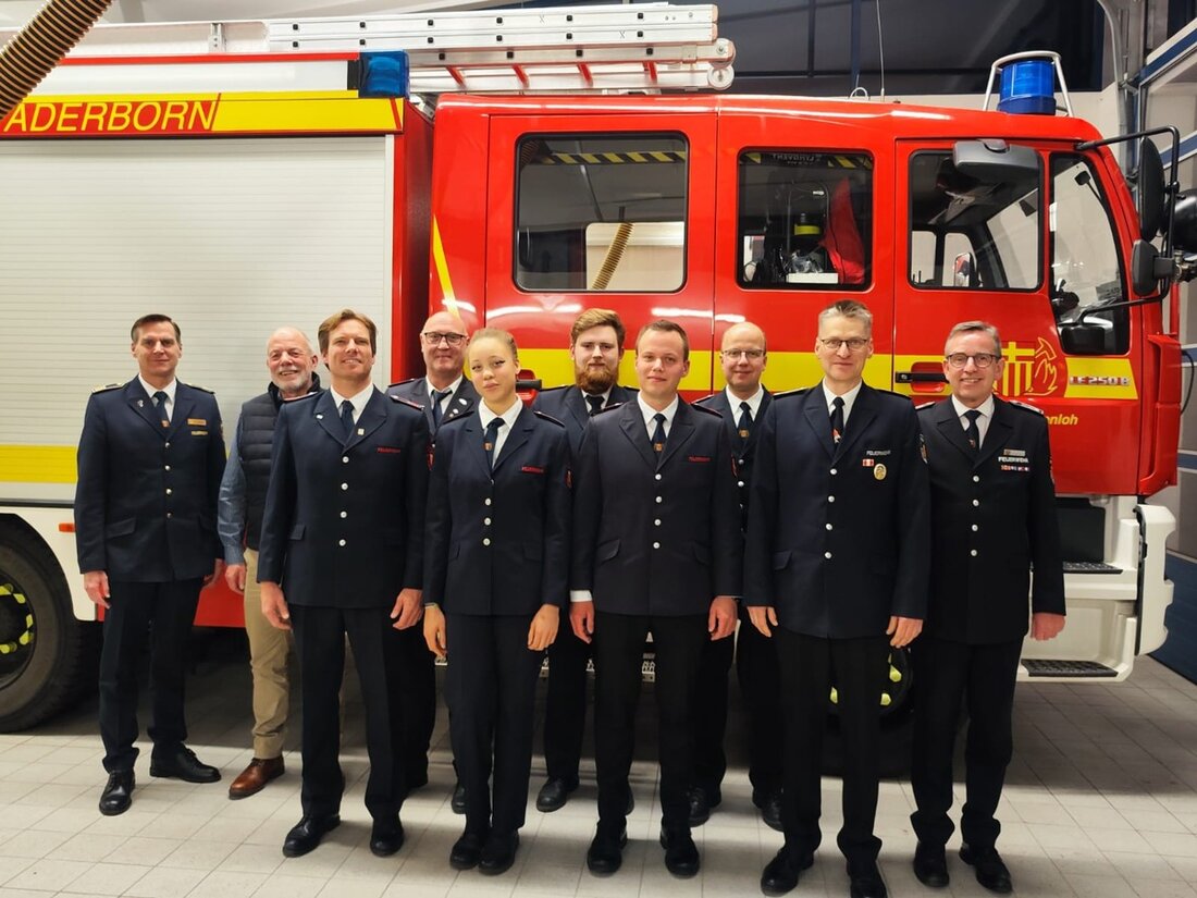 Jahreshauptversammlung des Löschzuges Marienloh der Feuerwehr Paderborn: Rückblick auf Einsätze, Ehrungen und Dank an die Kameraden.