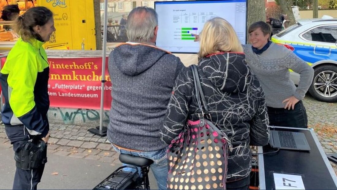 Am 16.04.2025 testet die Polizei Münster den Pedelec-Verkehrssimulator auf dem Markt am Dom. Erleben Sie Sicherheit auf zwei Rädern!