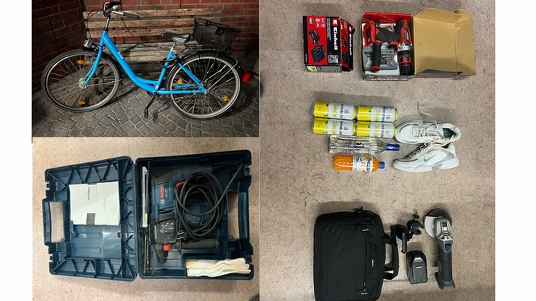 37-Jähriger stürzt nach Fahrrad-Flucht in die Aa, verletzt sich schwer. Polizei sucht Zeugen und Eigentümer gestohlener Gegenstände.
