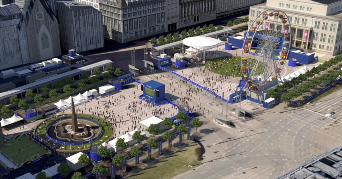 Die Fan Zone auf dem Augustusplatz zur UEFA EURO 2024 wird zum zentralen Treffpunkt für Fußballfans, Leipziger/-innen und Gäste während des großen europäischen Fußballereignisses in Leipzig. Mit einem attraktiven Programm aus Sport und Kultur sowie zahlreichen Mitmachangeboten ist sie an 31 Tagen innerhalb des Turnierzeitraums 14. Juni bis 14. Juli 2024 geöffnet. Die gesamte UEFA EURO 2024 wird live auf zwei großen Screens auf dem Platz übertragen. Die Fan Zone, die zwischen Gewandhaus und der Oper Leipzig liegt, wird insbesondere zu den Spielen der deutschen Nationalmannschaft und den Spieltagen in Leipzig mit einem sehr guten Zuspruch gerechnet. Die Fan Zone …