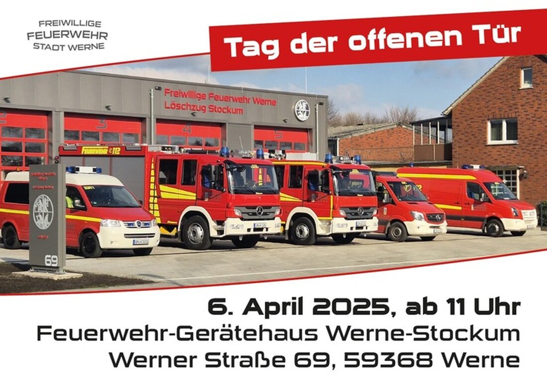 Erleben Sie am 06. April 2025 beim Tag der offenen Tür des Löschzuges Stockum spannende Aktionen und leckere Speisen!