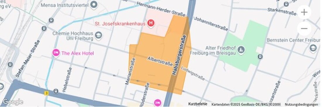 In Freiburg wurde eine Fliegerbombe in der Albertstraße gefunden. Die Entschärfung ist für heute Abend geplant, Anwohner werden evakuiert.