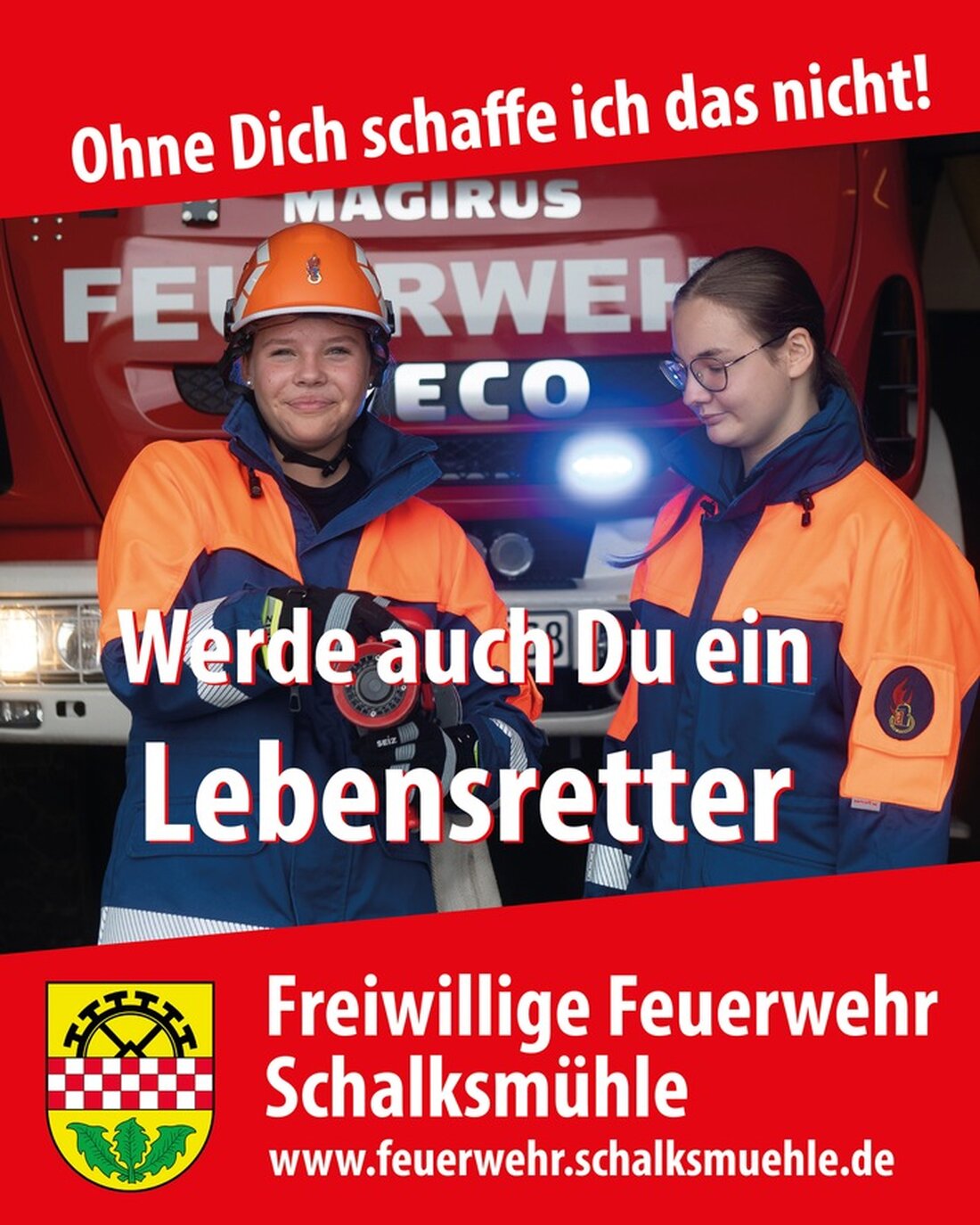 Die Freiwillige Feuerwehr Schalksmühle sucht neue Mitglieder. Engagierte Erwachsene können jetzt einsteigen und aktiv mitwirken!