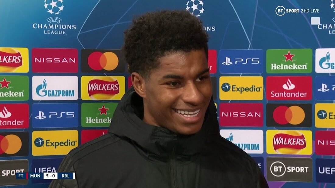 Der Stürmer von Manchester United, Marcus Rashford, spricht mit Des Kelly, nachdem er in der Gruppenphase der Champions League einen Hattrick gegen RB Leipzig erzielt hat. Abonnieren Sie unseren YouTube-Kanal für die besten Videos von BT Sport ➡️ http://bit.ly/17YTeL5 Abonnieren Sie unseren YouTube-Kanal zum Boxen ➡️ http://po.st/NoFilterYT Twitter: http://twitter.com/btsport Facebook : http://www.facebook.com/btsport Instagram: http://instagram.com/btsport Website: http://sport.bt.com. Youtube-Link