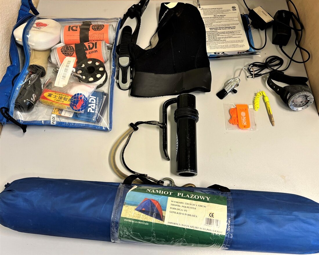Ein Anwohner fand hochwertige Tauchausrüstung in Nordhausen. Die Polizei sucht Hinweise zum Eigentümer.