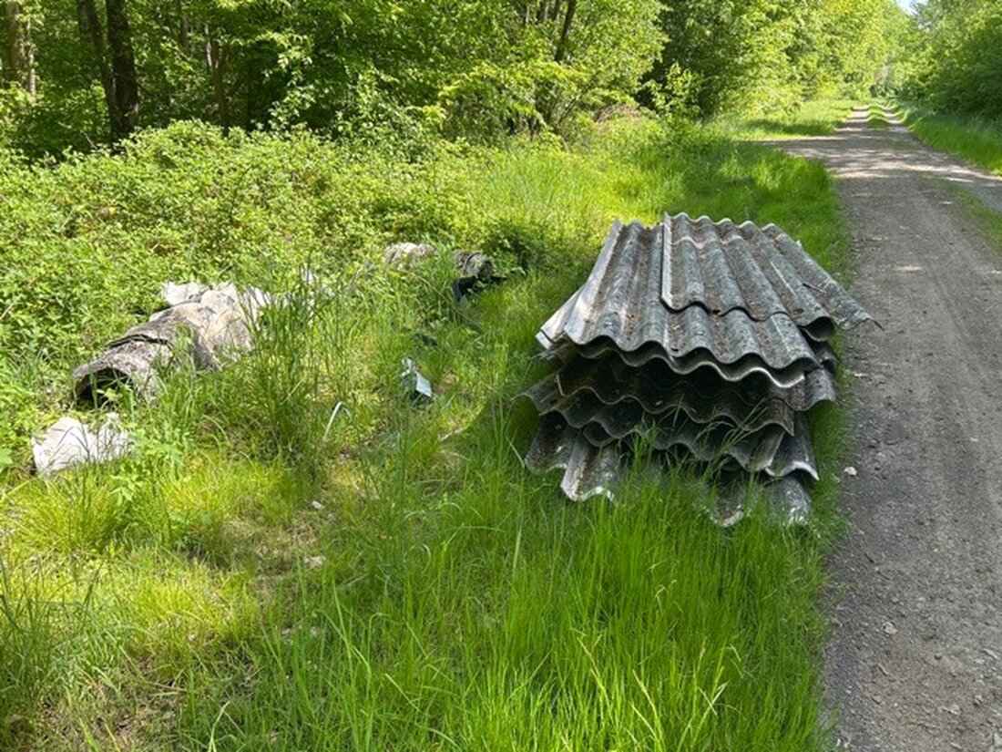 Echzell: Polizei sucht Zeugen nach illegaler Müllentsorgung mit möglicherweise asbesthaltigen Materialien im Wald. Hinweise erbeten!