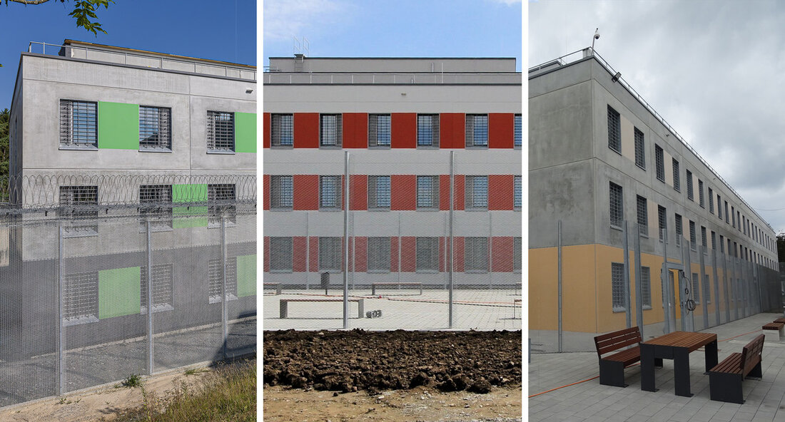 Drei neue Haftgebäude für die Justizvollzugsanstalten Ravensburg, Schwäbisch Hall und Heimsheim sorgen für die dringend notwendige Entlastung der Haftanstalten. Insgesamt gibt es mit den baugleichen und klimafreundlichen Modulbauten 360 Haftplätze mehr. Finanzstaatssekretärin Gisela Splett hat am Montag, 15. Mai 2023, gemeinsam mit Justizministerin Marion Gentges die neuen Haftgebäude der Justizvollzugsanstalten (JVA) Ravensburg, Schwäbisch Hall und Heimsheim am Standort Ravensburg übergeben. Die drei Modulbauten entstanden aufgrund des zusätzlichen Bedarfs an Haftplätzen. Finanzstaatssekretärin Gisela Splett sagte: „Wir bauen auch für die Justizvollzugsanstalten schnell und klimafreundlich. Innerhalb kurzer Zeit wurden die dringend benötigten Haftplätze in Modulbauweise geschaffen. Alle drei Gebäude sind vorbildlich gedämmt …