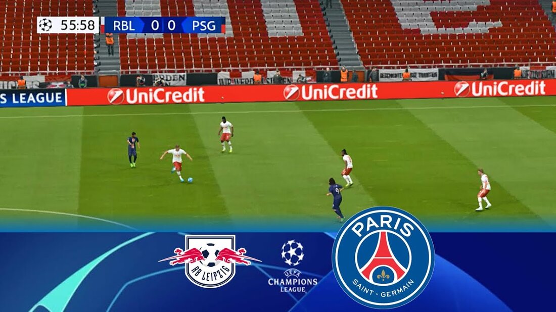 Dies ist ein video-realistisches Gameplay von Pro Evolution Soccer (PES) im Halbfinale der UEFA Champions League 2019/2020. Paris Saint-Germain gegen Red Bull Leipzig 3-0 (COM gegen COM) | Highlights | Alle Ziele | Vorhersage | Simulation | Live Stream | Spiel heute | PES Gameplay | Volles Spiel | Playoff | Viertelfinale | Elfmeterschießen | Verlängerung #UCL #UEFA #ChampionsLeague #Leipzig #PSG #Gameplay #PES Halbfinale: Dienstag, 18. August Leipzig gegen Paris, Estádio do Sport Lissabon und Benfica Mittwoch, 19. August Lyon gegen Bayern, Estádio José Alvalade Wenn es Ihnen gefällt, bitte , kommentieren und teilen. ABONNIEREN Sie weitere Update-Videos: ➡ https://www.youtube.com/AiFWorld …