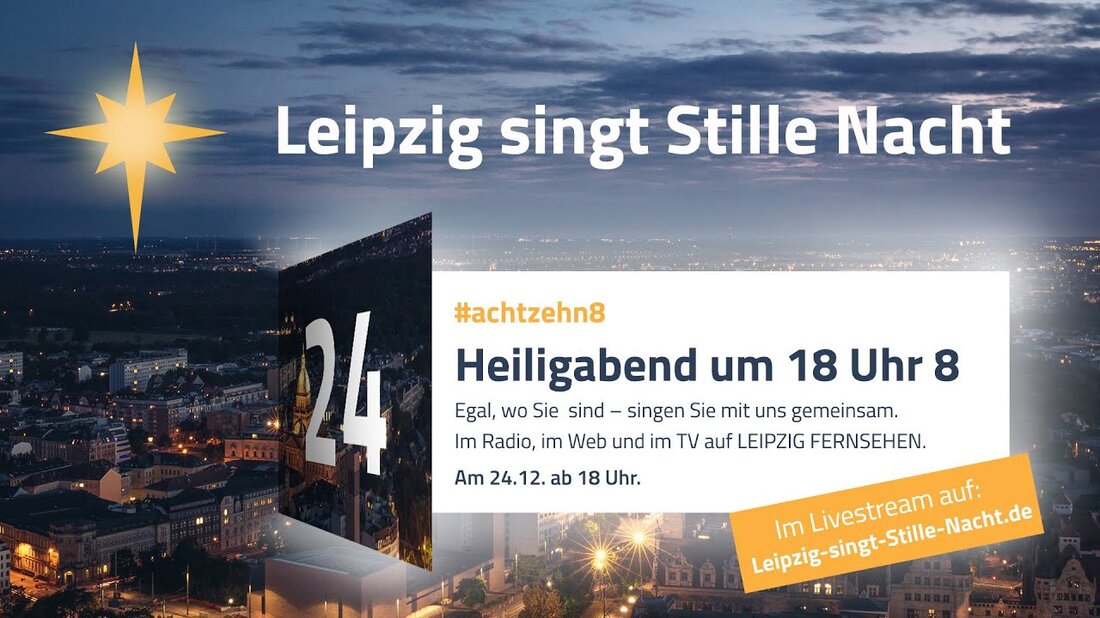 Das war Leipzig singt Stille Nacht am Heiligabend um 18 Uhr. Sehen Sie die Live-Aufnahme hier. Die Sänger von ZOOM mischten sich live mit dem großen Chor. Danke, dass du da bist. Frohe Weihnachten Leipzig singt Stille Nacht! Eine Einladung der Leipziger Kirchen https://www.leipzig-singt-stille-nacht.de/ Youtube-Link