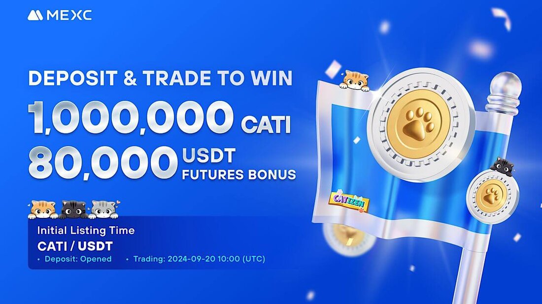 Teilen Sie sich einen Preispool von 1.000.000 CATI und 80.000 USDT in Futures-Boni Mexiko freut sich, den Start seines Katzen (CATI) Spot- und Futures-Handel. Teilen Sie sich einen Preispool von 1.000.000 CATI und 80.000 USDT in Futures-Boni! Erstlistungszeitpunkt Was ist Catizen (CATI)? Katzen (CATI) ist eine erfolgreiche Telegram Mini-App, schnell 34 Millionen Nutzer gewinnen und wurde zur umsatzstärksten App mit 800.000 zahlende Abonnenten Und ein durchschnittlicher Umsatz von 33 US-Dollar pro Benutzer. Spieler können das Spiel direkt aus dem Chat starten und Katzen in ihrem virtuellen Café kombinieren, um ein Level aufzusteigen. Catizen verbindet traditionelles Gameplay mit strategischer Gamifizierung und …