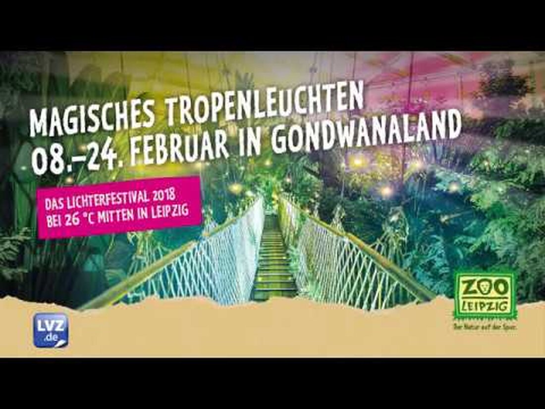Wenn es in Leipzig dunkel wird, beginnt Deutschlands größter tropischer Regenwald zu leuchten. Erleben Sie faszinierende Lichter und magische Bootsfahrten bei 26 Grad. #ZooLeipzig #DerNaturAufDerSspur #Tropenlichter #Tropenlichtzauber Zoo Leipzig GmbH Pfaffendorfer Str. 29 04105 Leipzig Telefon: 0341 5933-500 Fax: 0341 5933-303 E-Mail: office@zoo-leipzig.de Internet: www.zoo-leipzig.de . Youtube-Link