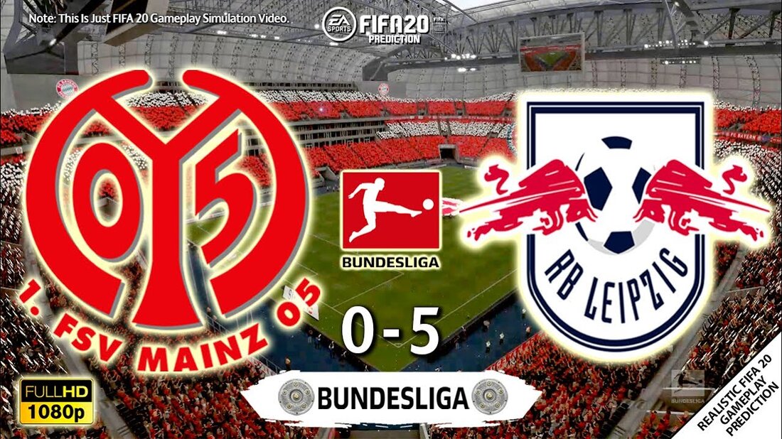 Mainz gegen RB Leipzig 2020 | Bundesliga 2019/20 | Alle Ziele & Highlights | FIFA 20 Vorhersage Full Game Gameplay Simulation | Full HD 1080p # FIFA20 #Bundesliga # PS4Pro # PS4 *** Dies ist nur ein FIFA 20-Gameplay-Simulationsvideo *** VORSICHT: *** Bitte lade dieses Video nicht erneut auf Youtube hoch ***. Youtube-Link