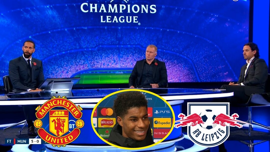 Man United gegen RB Leipzig 5: 0 Marcus Rashford Hattrick-Reaktion? Paul Scholes & Ferdinand Analyse Man United gegen RB Leipzig 5: 0. Youtube-Link