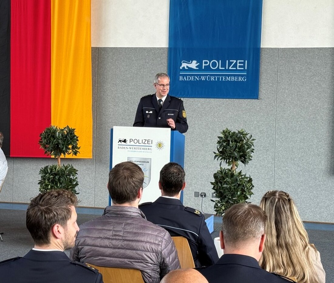 Die Bereitschaftspolizeidirektion Bruchsal hat mit Oliver Hiller einen neuen Leiter. Offizielle Einführung am 6. Mai 2025.