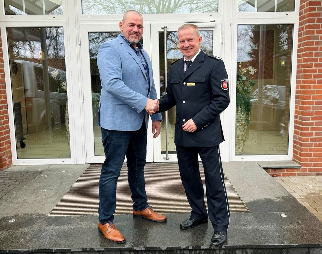 Neuer Polizeichef Silvio Schill leitet seit dem 1. März 2025 das Polizeikommissariat Bad Fallingbostel nach Übergabe von Bernd Kroll.