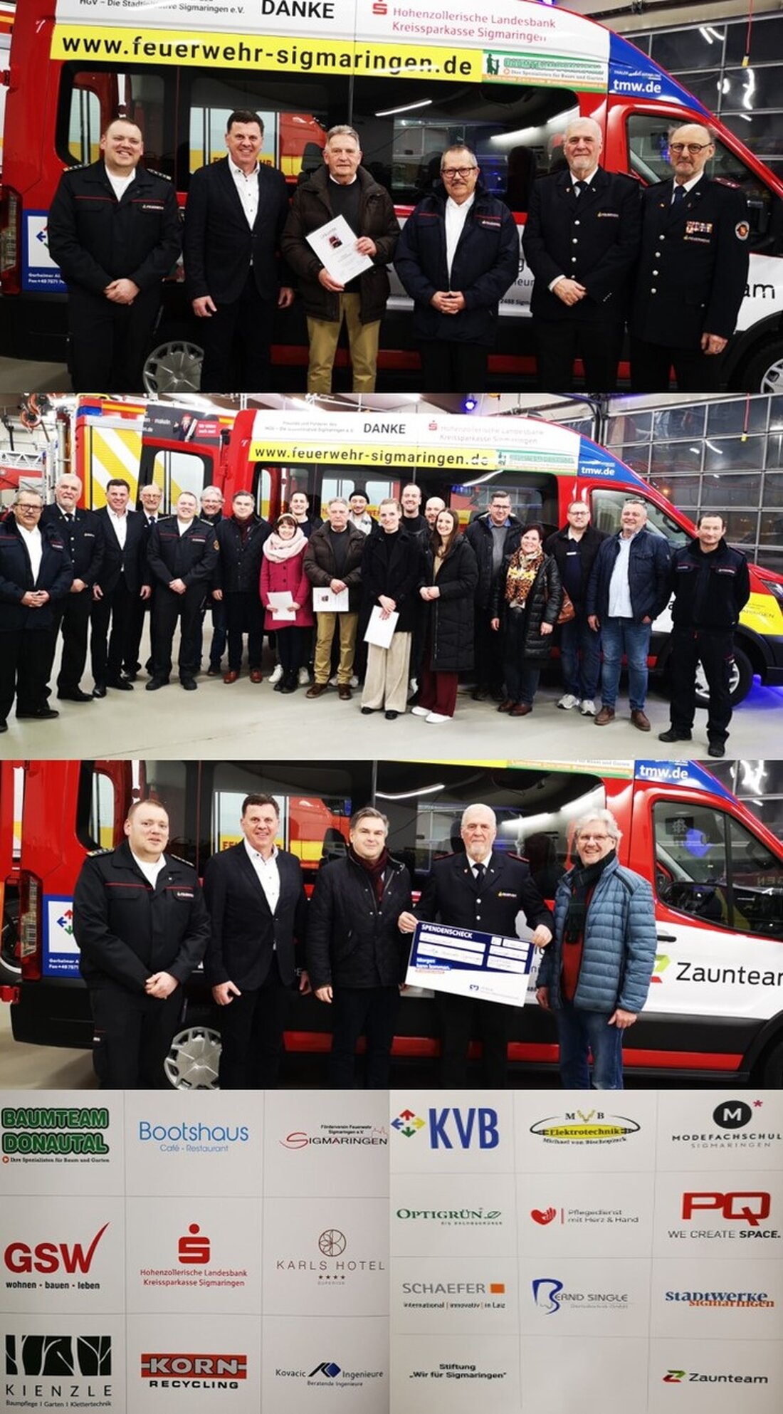Der KFV Sigmaringen übergibt das neue FeuerwehrMobil an die Feuerwehr Sigmaringen, um Kameradschaft und Aktivitäten zu fördern.