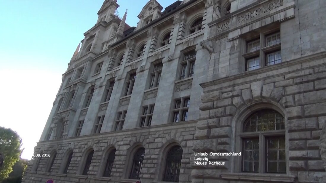 Ostdeutschland-Rundfahrt – Urlaub August 2016 – Tag 19 – Film 316 Neues Rathaus. Youtube-Link