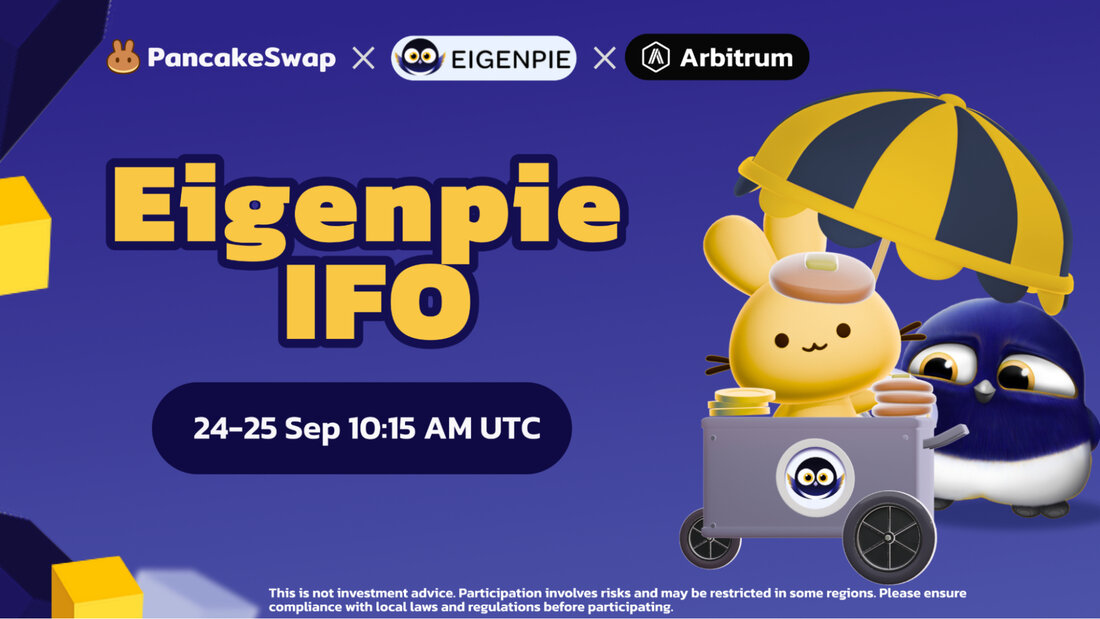 Singapur, Singapur, 18. September 2024, Chainwire Wichtige Erkenntnisse: PancakeSwap startet sein erstes Initial Farm Offering (IFO) auf Arbitrum und markiert damit einen wichtigen Meilenstein in seiner Multichain-Expansionsstrategie. Das IFO wird Eigenpie vorstellen, ein führendes Liquid-Restaking-Protokoll auf EigenLayer. Die IFO wird vom 24. September 2024, 10:15 Uhr UTC bis zum 25. September 2024, 10:15 Uhr UTC durchgeführt. Zu den Teilnahmemethoden gehören ein Basis-IFO für alle CAKE-Inhaber und ein öffentliches IFO mit reduzierten Gebühren für veCAKE-Inhaber. Pfannkuchentausch hat enthüllt sein allererstes Initial Farm Offering (IFO) im Arbitrum-Netzwerk. Bei dieser Veranstaltung steht Eigenpie im Mittelpunkt, ein bekanntes Liquid Restaking Protocol auf EigenLayer mit …