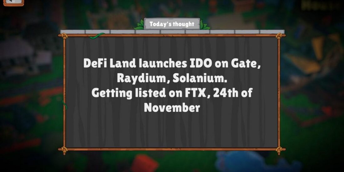Tortola, BVI, 24. November 2021, DeFi-Land, das Play-to-Earn-Spiel, das den Mechanismus hinter der DeFi-Welt lehrt, hat seine IDO offiziell geschlossen Raydium, Gate.io und Solanium, deren DFL-Token für den 24. November um 16 Uhr UTC zur Notierung und zum Handel geplant ist. Der öffentliche Verkauf von 100.000.000 Token durch DeFi Land, 1% des Gesamtangebots der DFL, wurde mit 0,7% auf Raydium, 0,1% auf Gate.io und 0,2% auf Solanium abgeschlossen. Das Governance-Token des von Solana unterstützten Krypto-Spiels, DFL, wird jetzt auf der Liste aufgeführt FTX, Gate.io, Raydium und Serum am 24. November, weitere Angebote folgen. Da Play-to-Earn-Spiele Begeisterung für das Krypto-Ökosystem auslösen, …