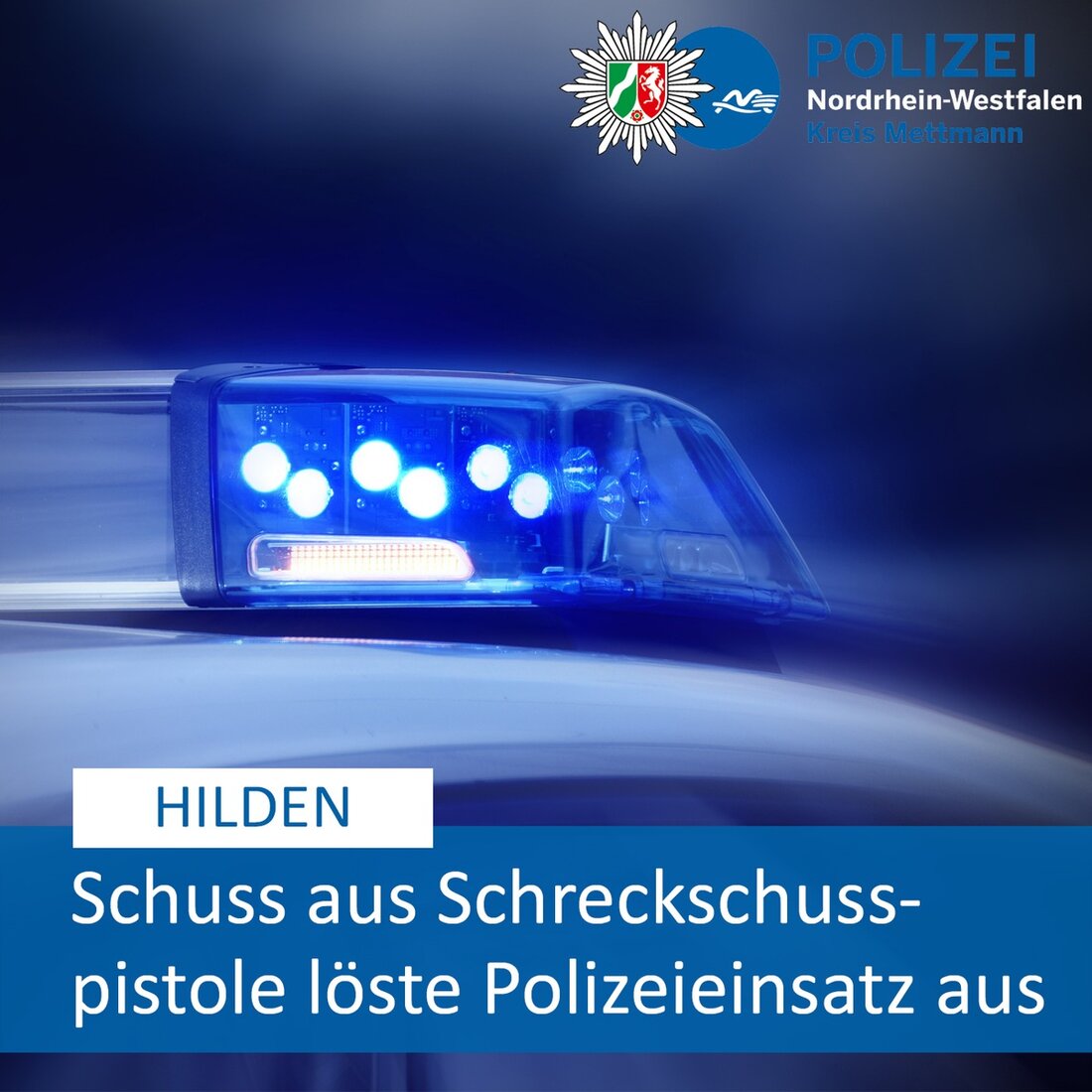 In Hilden schoss ein 14-jähriger Jugendlicher mit einer Schreckschusswaffe, was einen umfangreichen Polizeieinsatz zur Folge hatte.