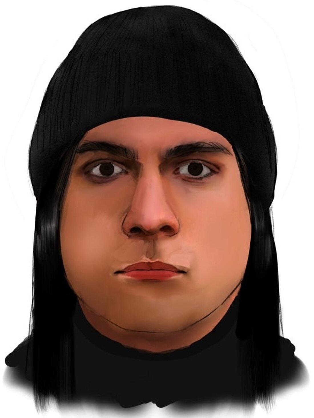 Nach einem Raubüberfall auf eine Bäckerei in Göttingen fahndet die Polizei mit einem Phantombild nach dem unbekannten Täter. Hinweise erbeten.
