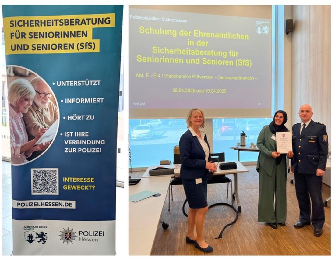 Im Polizeipräsidium Südosthessen wurden zwölf neue Sicherheitsberater für Senioren ausgebildet, um ältere Bürger vor Kriminalität zu schützen.