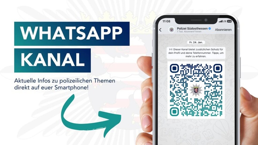 Das Polizeipräsidium Südosthessen startet einen WhatsApp-Kanal für aktuelle Polizeimeldungen und Sicherheitsinformationen.