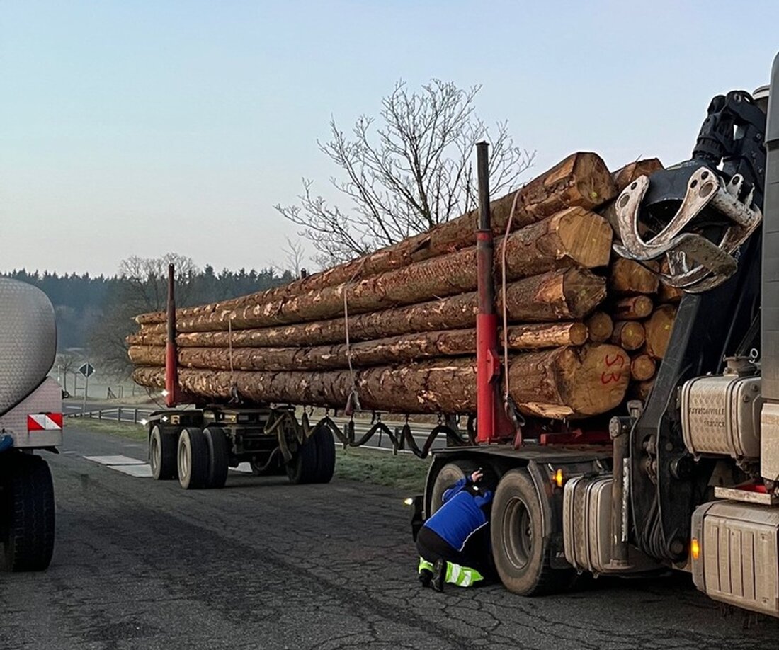 Polizei Euskirchen stoppt überladene Holztransporter: Fahrer muss hohe Sicherheitsleistungen zahlen, Genehmigungen entzogen.