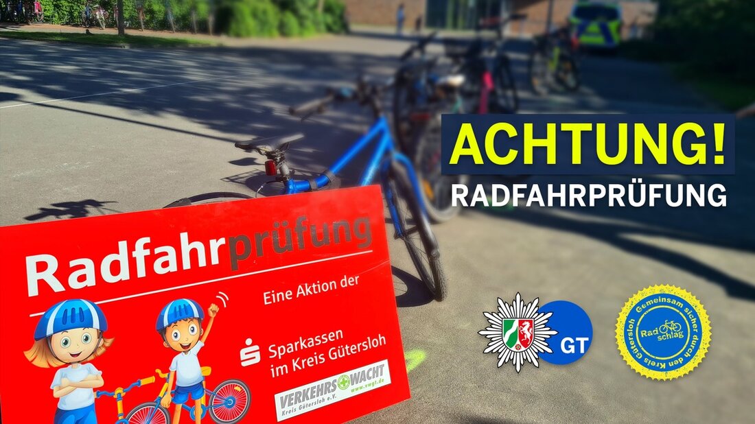 Am 24.02. findet an der Grundschule Steinhagen die Radfahrprüfung für Viertklässler statt. Eltern können sicher unterstützen.