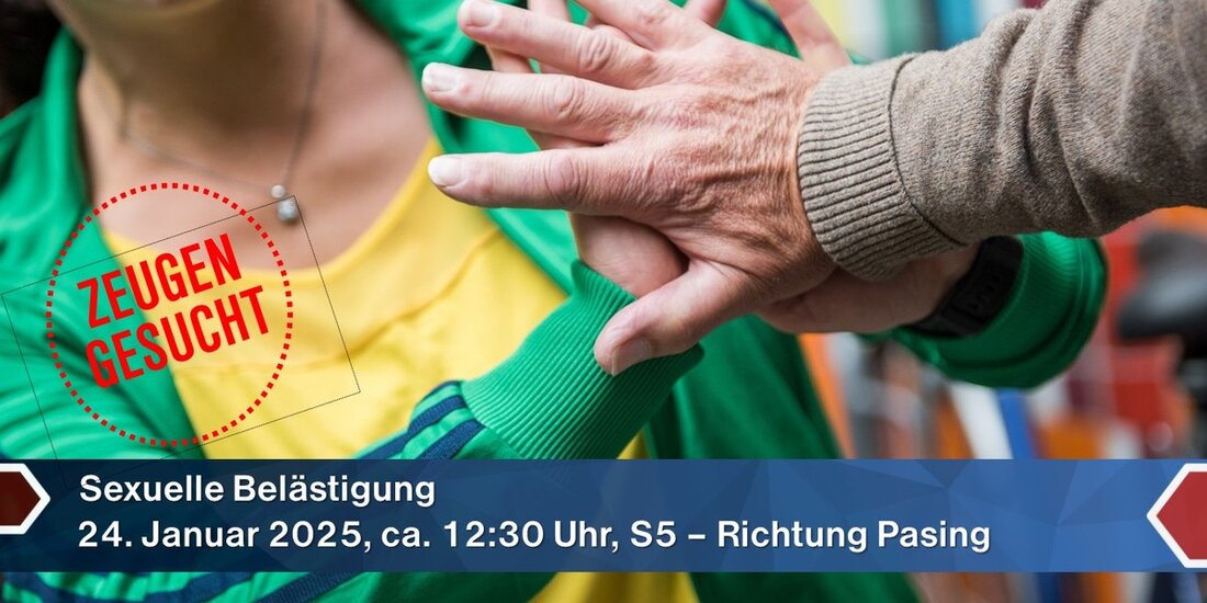 Die Bundespolizei München sucht Zeuginnen nach sexueller Belästigung in der S-Bahn am 24. Januar 2025. Hinweise erbeten!