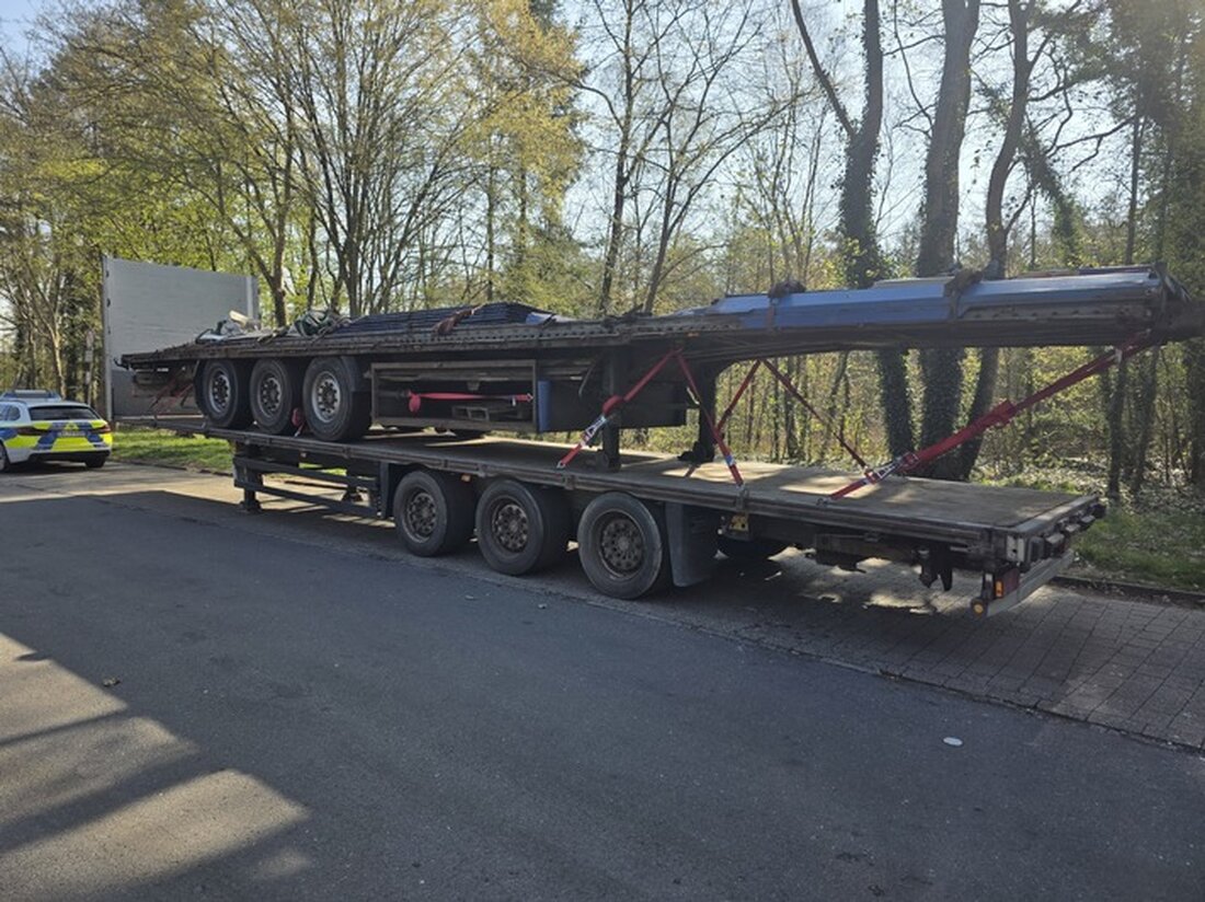 Autobahnpolizei Ahlhorn scheitert am geplanten Transport eines verkehrsunsicheren Sattelanhängers in Dötlingen. Weitere Mängel festgestellt.