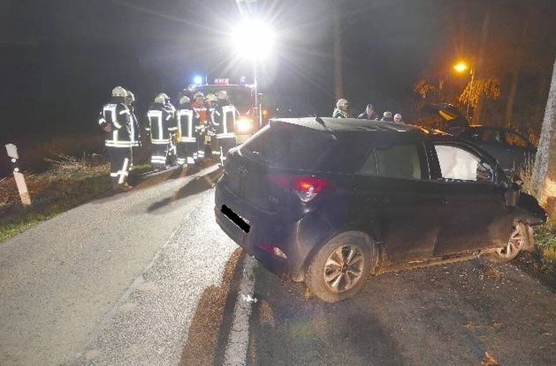 In Bülkau kam eine 18-jährige Frau aufgrund von Sekundenschlaf von der Fahrbahn ab und verletzte sich leicht.