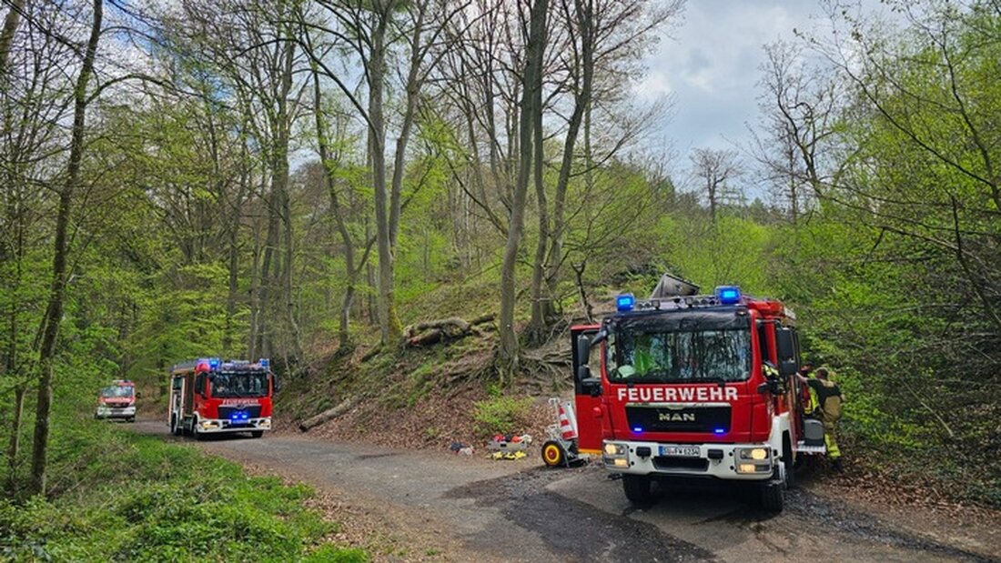 Feuerwehr Königswinter entdeckte rechtzeitig einen Waldbrand nahe der Margarethenhöhe. Waldbrandgefahr bleibt hoch.