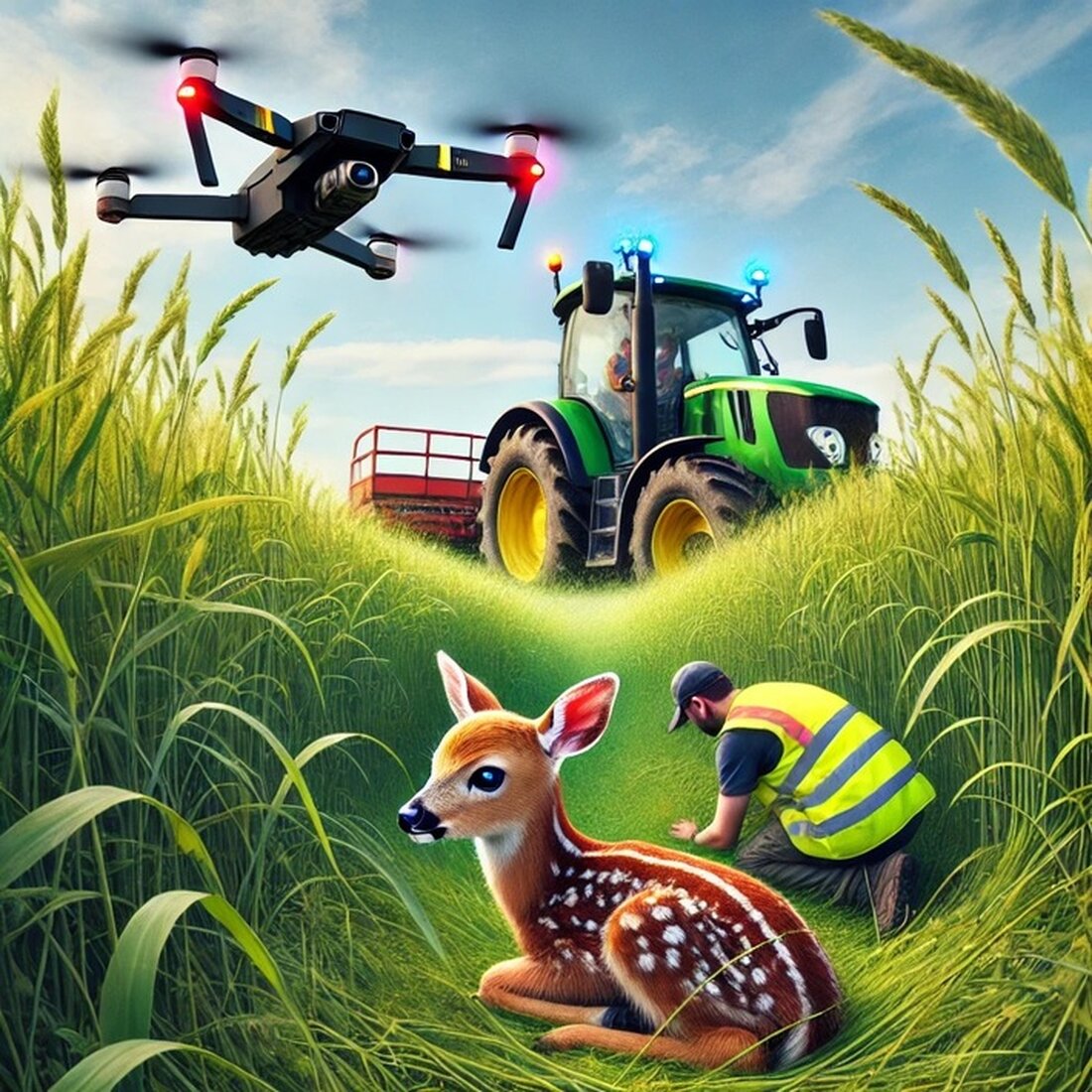 Im Frühjahr müssen Landwirte in Rheinland-Pfalz Schutzmaßnahmen ergreifen, um Rehkitze vor der Mahd zu schützen – andernfalls drohen Strafen.